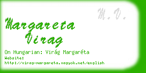 margareta virag business card