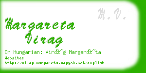 margareta virag business card